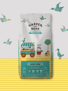 Harper & Bone pienso para perro adulto mini FRESH MARkET con aves, cordero y cerdo ibérico de 10 kg