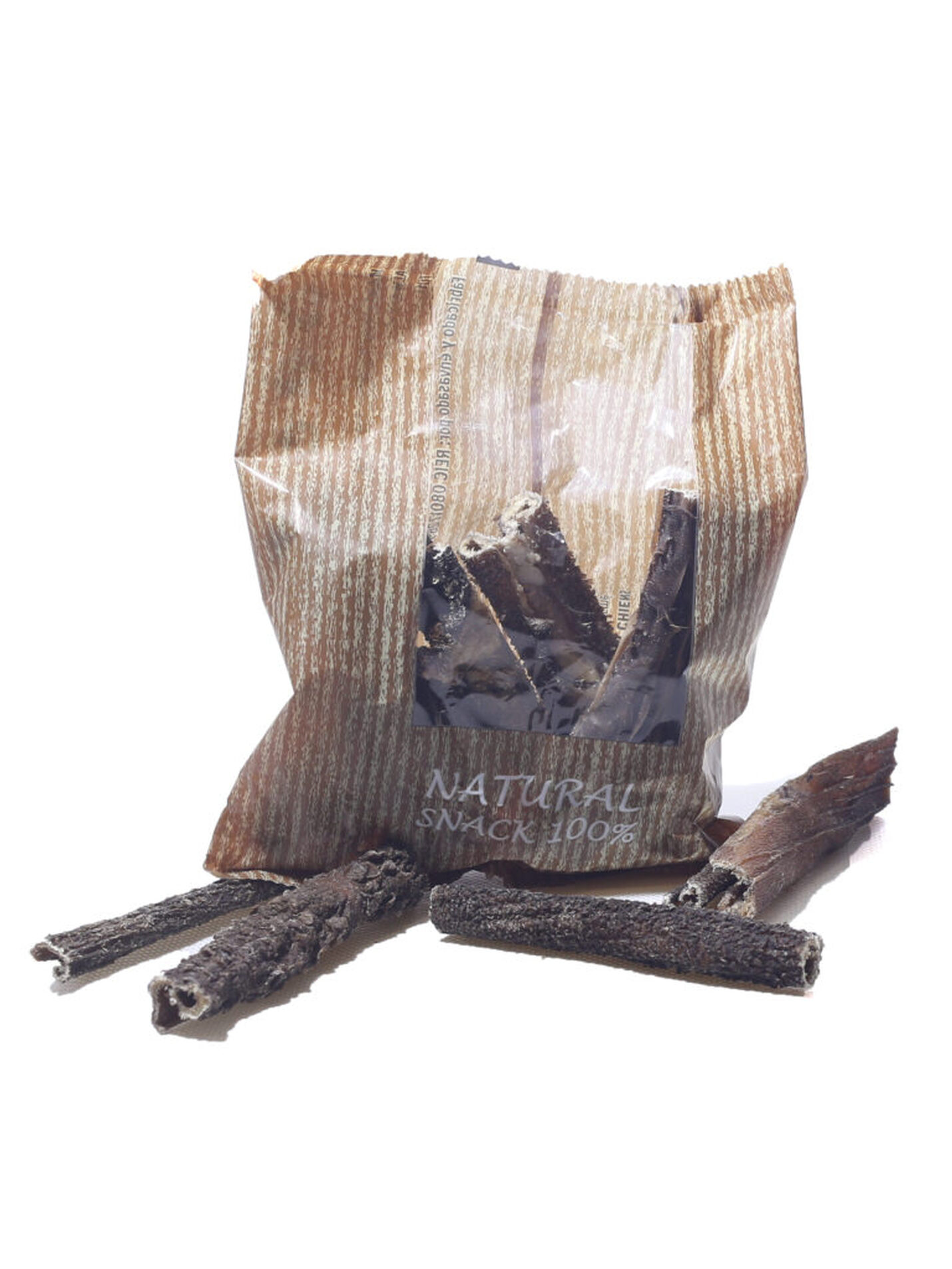 Snack natural para perro, callos de cordero (bolsa de 65 gr aprox.).