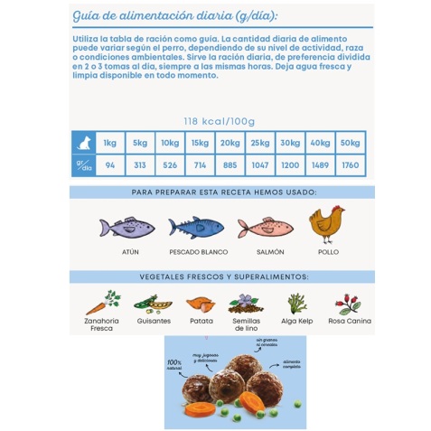 Harper & bone poch de albóndigas para perro OCEAN WONDERS con salmón, atún de 100 gr